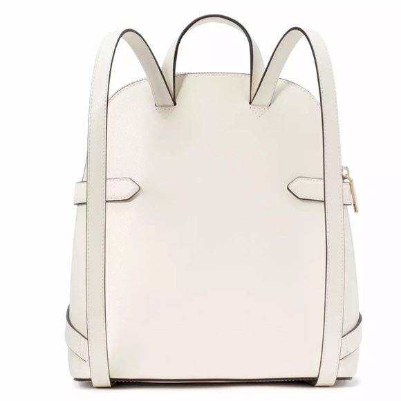 New Kate Spade Staci Saffiano Leather Dome Backpack Meringue - Picture 5 of 5